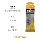 Energy Gel Pack, SIS Isotonic Energy Gel, 22g Fast Acting Carbs, Performance & Endurance Gels, Tropical Flavor - 2 Fl Oz (Pack of 6)
