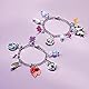Disney Frozen II Bettelarmbänder-Set: Bastle Deine eigenen Frozen II Kettenarmbänder mit silberfarbenen Blättchen, schönen Perlen und Aufklebern von Anna und Elsa, weiß
