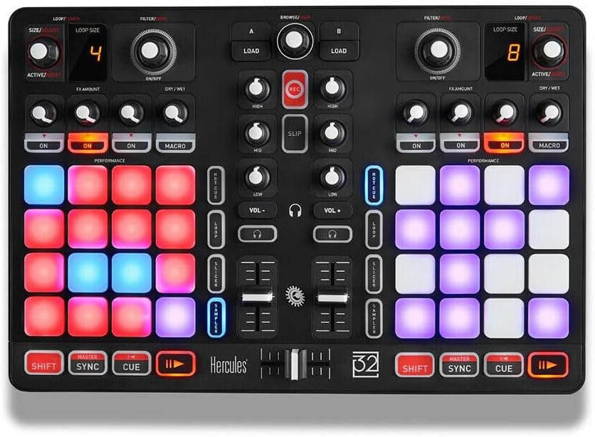 Hercules DJ P32 Pad MIDI Controller (Multicolor)
