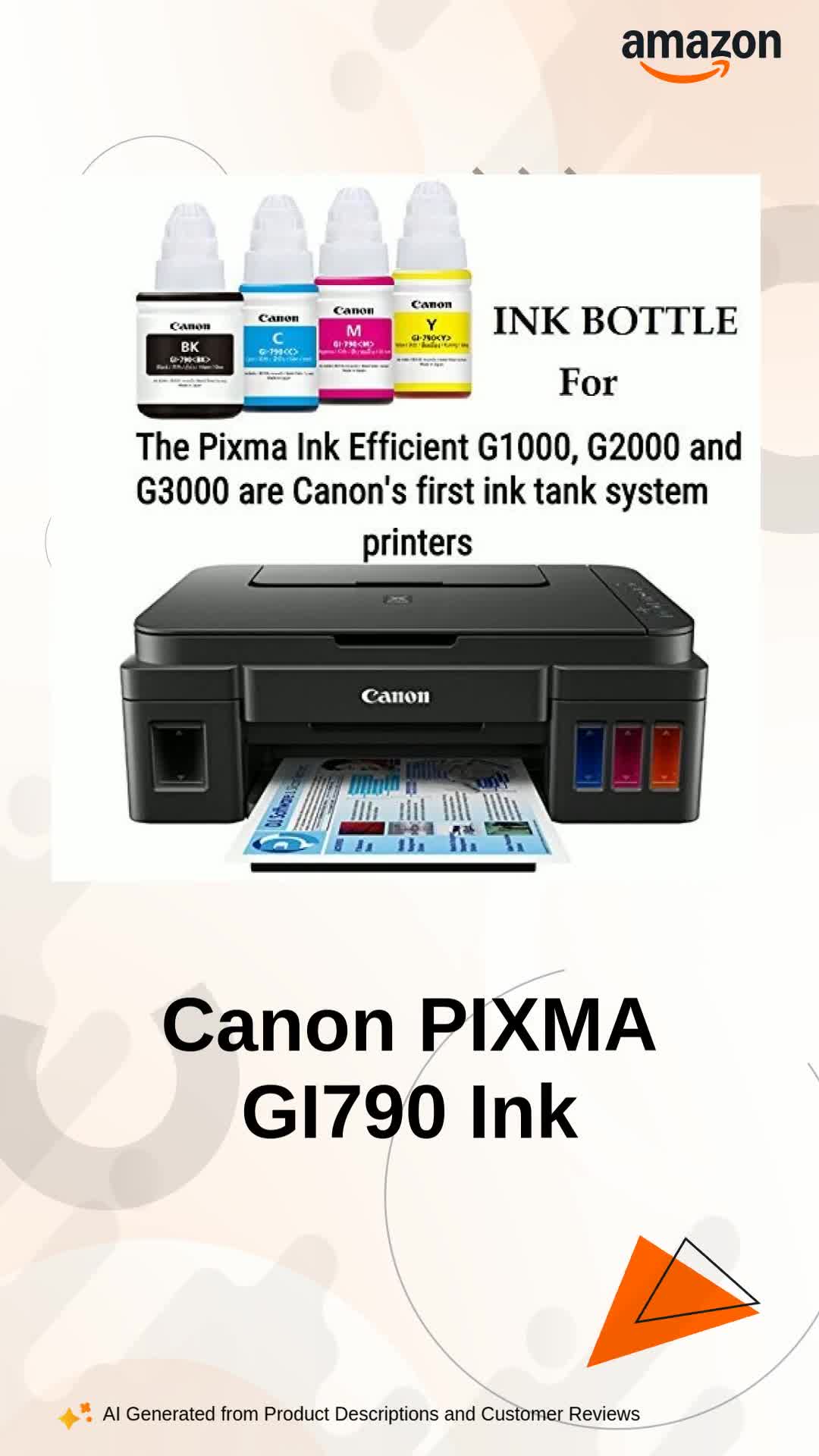 Canon PIXMA GI790 Ink Bottles