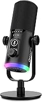 Vista 1 de FDUCE USB/XLR Gaming Microphone kit, Dynamic PC Mic for Podcasting Streaming, Computer RGB Mic Kit with Desktop Stand, Mute Button and Headphone