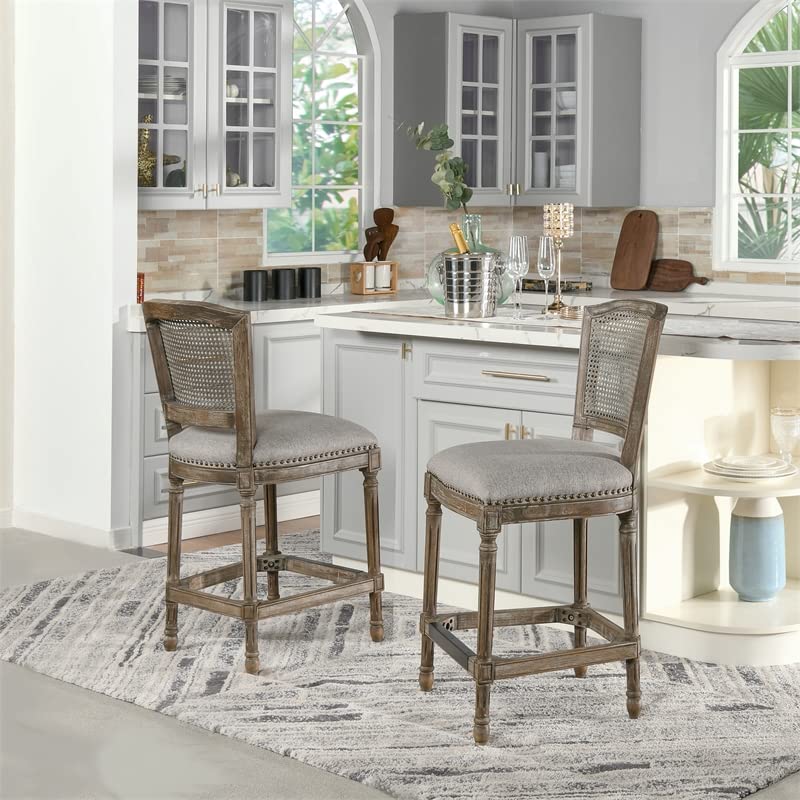Jennifer-Taylor-Home-Triomphe-Rattan-Wicker-High-Back-Armless-Counter-Bar-Stool-Heathered-Grey-Linen
