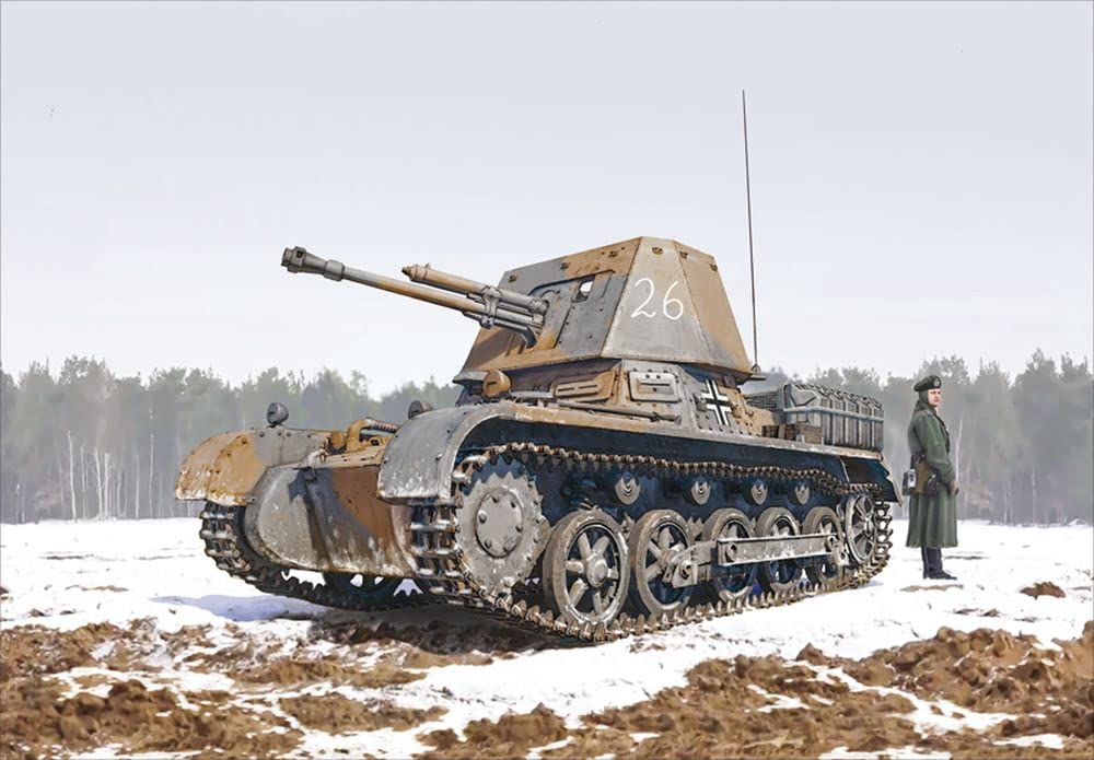 Italeri 6577S 1:35 Ger. Panzerjäger I, Modellbau, Bausatz, Standmodellbau, Basteln, Hobby, Kleben, Plastikbausatz, detailgetreu, Panzer Bausatz, Militär, Mehrfarbig