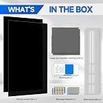 ZOEGAA [2 Pack] 24 Inch Computer Privacy Screen for 16:9 Widescreen Monitor | Privacy Screen for Monitor Suitable for Offices, Cafes, Commuting,individuals,mid‑to‑large businesses or Working from Home