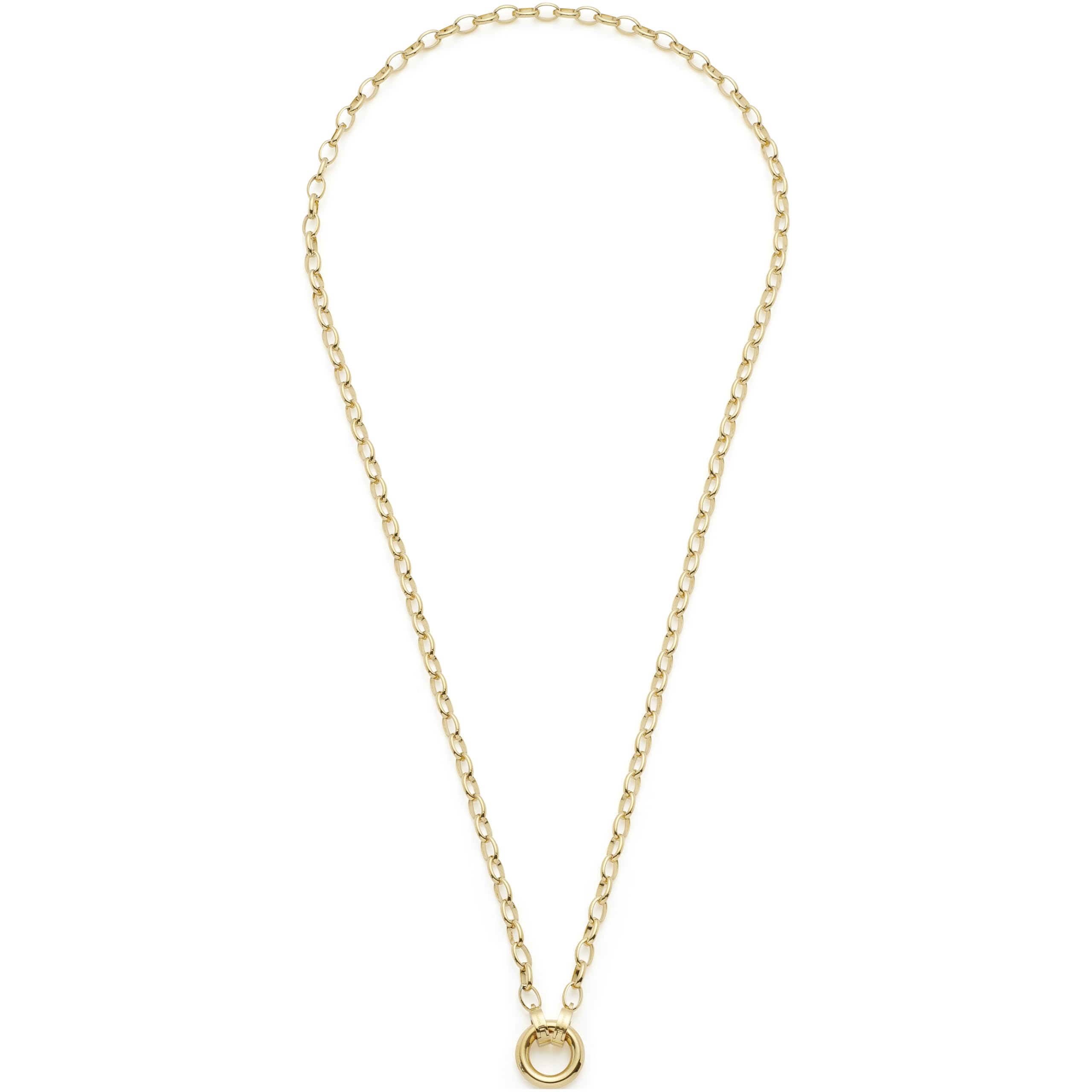 JEWELS BY LEONARDO Halskette Clip & Mix Tomke • Weitanker-Kette aus goldfarbenem Edelstahl • Zwischenring für Charms Anhänger • 50-51,3 cm Länge • Schmuck Geschenk für Frauen • 025758
