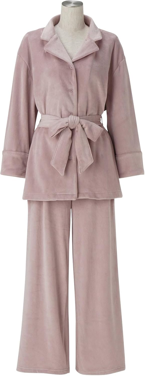 [Francfranc] フランフラン ヒアルロン酸加工 ストレッチベロアパジャマ 2025年モデル