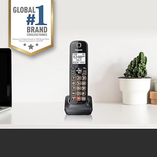 Miniatura 3 de Panasonic Accesorio de extensión de teléfono inalámbrico para conectar a la estación base expandible - KX-TGFA85B (negro)