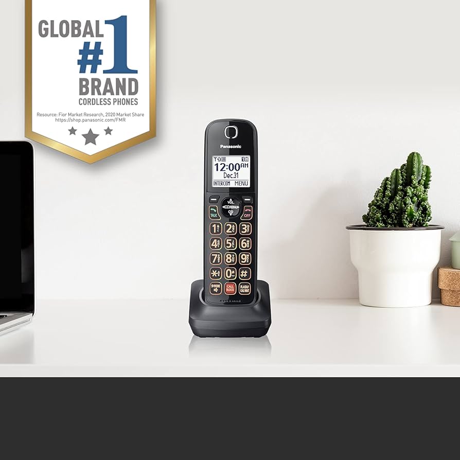 Panasonic - duyphonghd92 Panasonic Corded Phone System with Bluetooth Pairing and 2