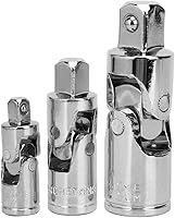 Vista 3 de Juego de 3 adaptadores de enchufe universal de acero templado de 1/4 pulgadas 3/8 pulgadas 1/2 pulgadas Kit de enchufe giratorio herramientas