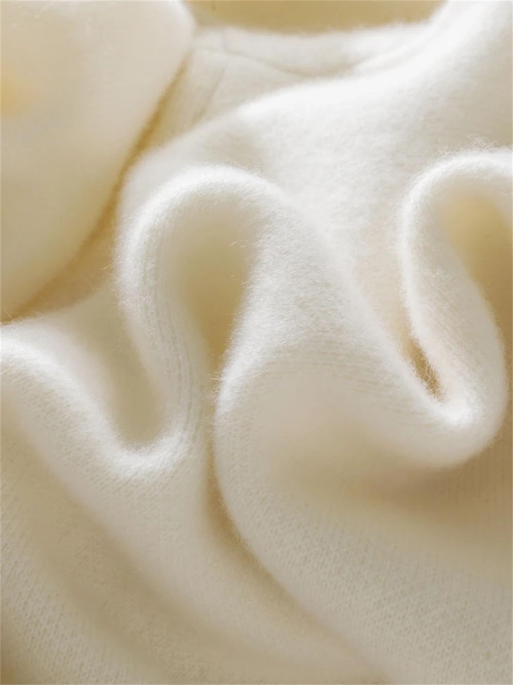 Men's 100% Cashmere Knitted Pants Elastic Waist Drawstring Small Leg Pants Winter Soft Warm Comfort Trousers