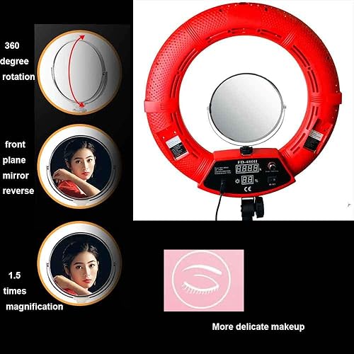 Miniatura 5 de Kit de 18 anillos fluorescentes regulables anillo de luz de 96 W 5500 K, soporte de luz, tubo suave, filtro y bolsa para fotografía YouTube auto