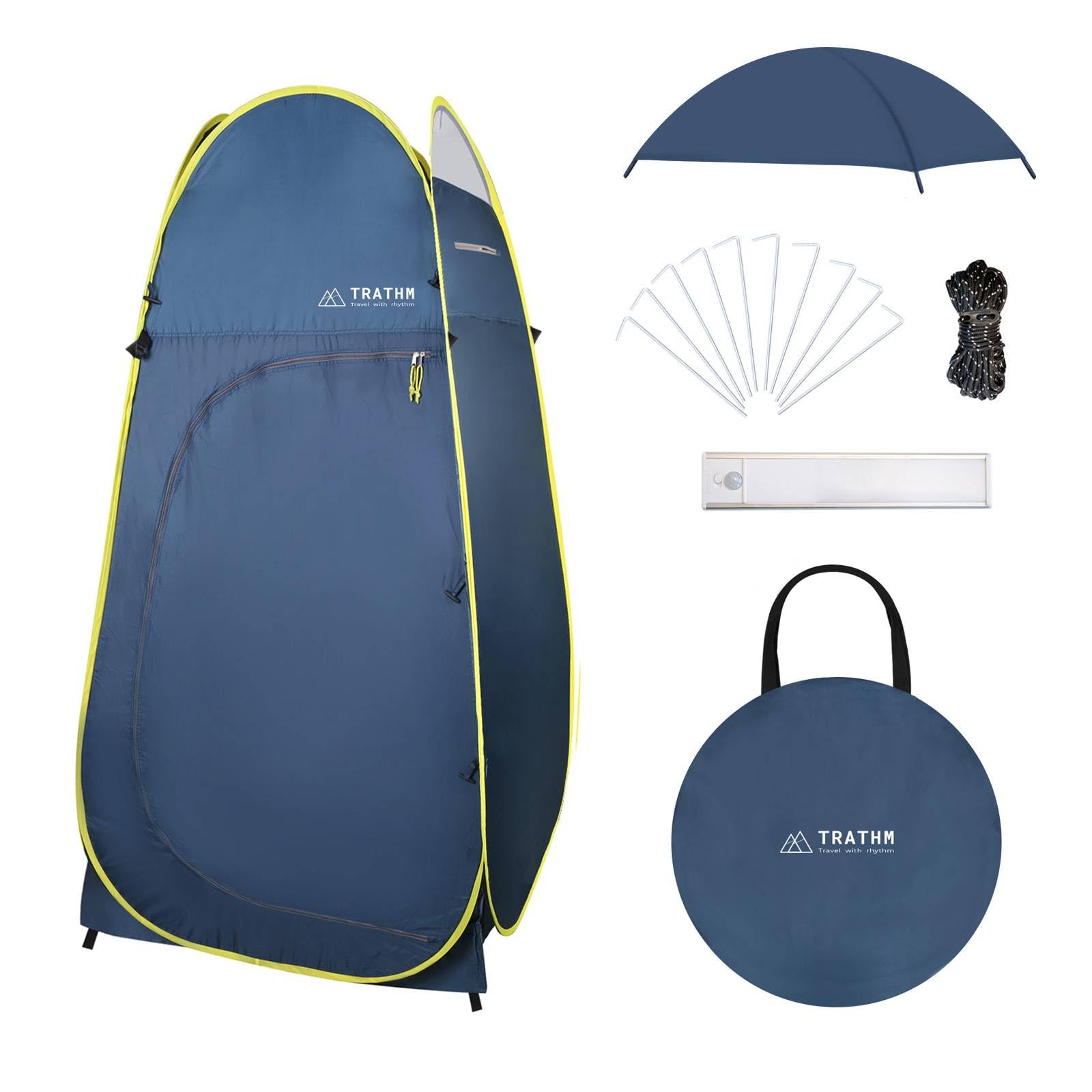 TRATHM Camp Shower Tent Pop Up Changing Tent Privacy Shelter for Portable Toilet & Bathroom