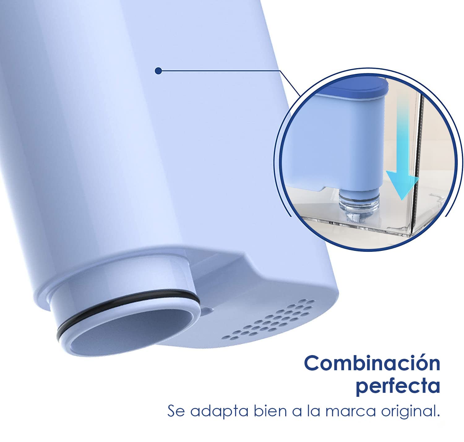Waterdrop Filtro de Agua de Repuesto Compatible con Philips® AquaClean® CA6903/10 CA6903/22 CA6903 Filtro de Cal, Reduce el Contenido de Cal (3)