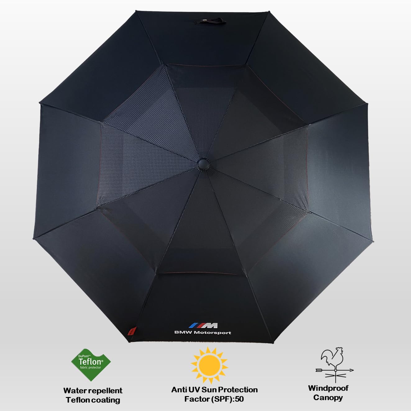 Motorsport Parapluie de golf automatique anti-UV pour voiture