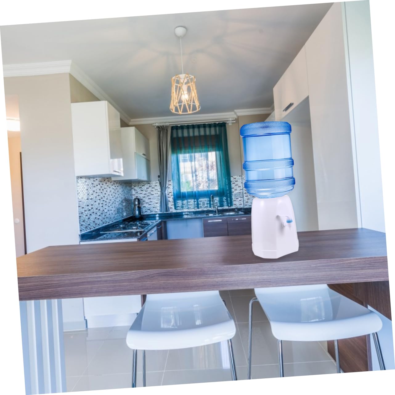 SEWACC Desktop Drinking Fountain Stand Lightweight Plastic for Barrelled Water Dispenser Energy Saving Easy to Clean Durable Water Dispenser Stand for Home Office Use