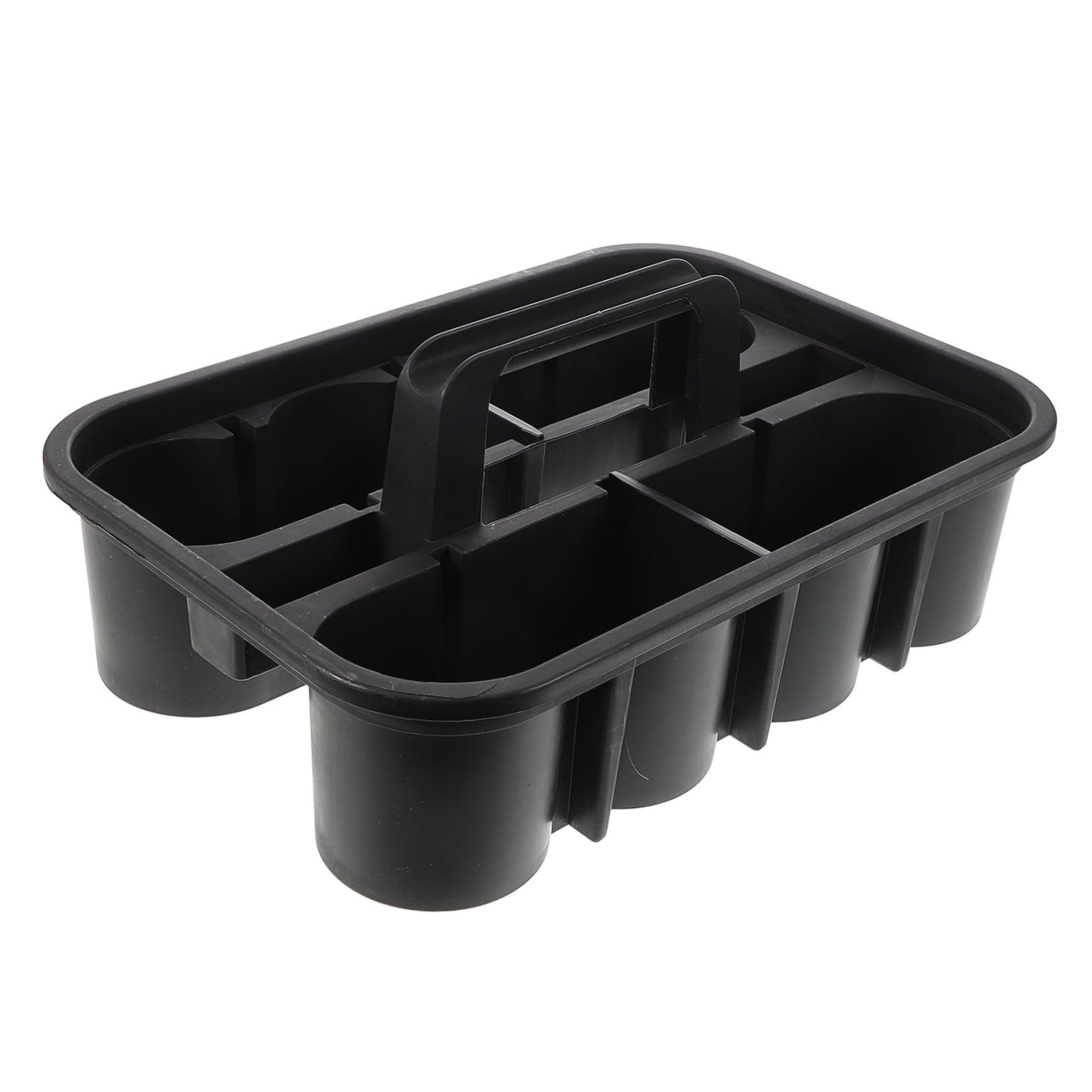 Cesta de Limpieza con Compartimentos Organizador de Herramientas de Limpieza Portátil Cesta de Plástico Resistente con Automóviles