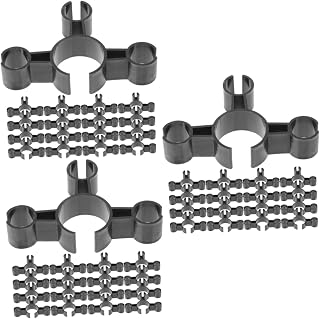 Zerodeko 54pcs Bottle Candle Holders Safety Clips for Birthday Parties Weddings and Celebrations Versatile Candle Serving Clips Multi Holder Rings