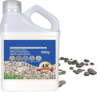 Stone Bonding Adhesive - Outdoor Glue, High Coverage, Quick Setting, Water Resistant, Composition | Landscaping Material for Firm Grip & Extended Durability On Rocks, Pathway