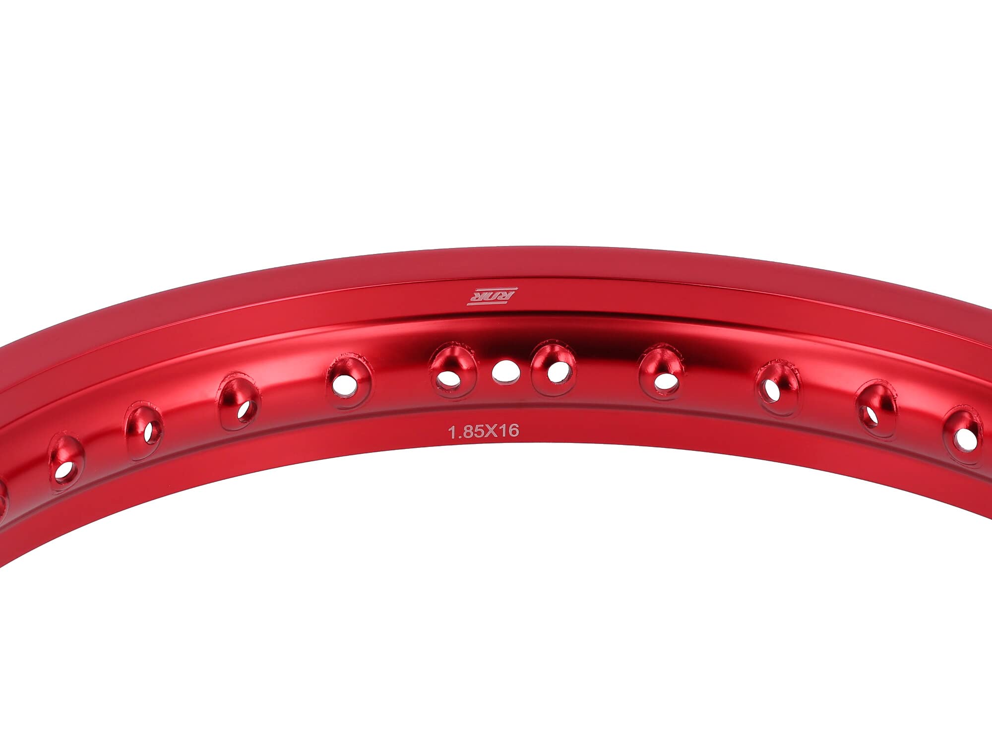 Felge 1,85 x 16" Alufelge, rot eloxiert - für MZ ES175, ES250, ES300, ETZ12