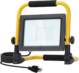 Willpower Adjustable Portable 30W LED Work Light 3000LM LED Flood Lights 10FT 3m Cord with Plug 6000K for Repairing Workshop Garage Construction Job Site, IP66 Waterproof Equivalent 240W Halogen