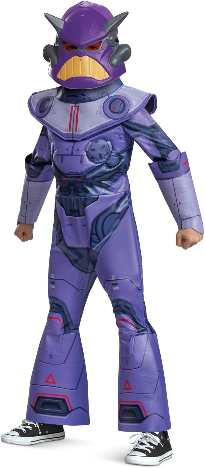Disney Official Deluxe Lightyear Evil Emperor Zurg Costume Kids, Halloween Costume for Kids Fancy Dress Up