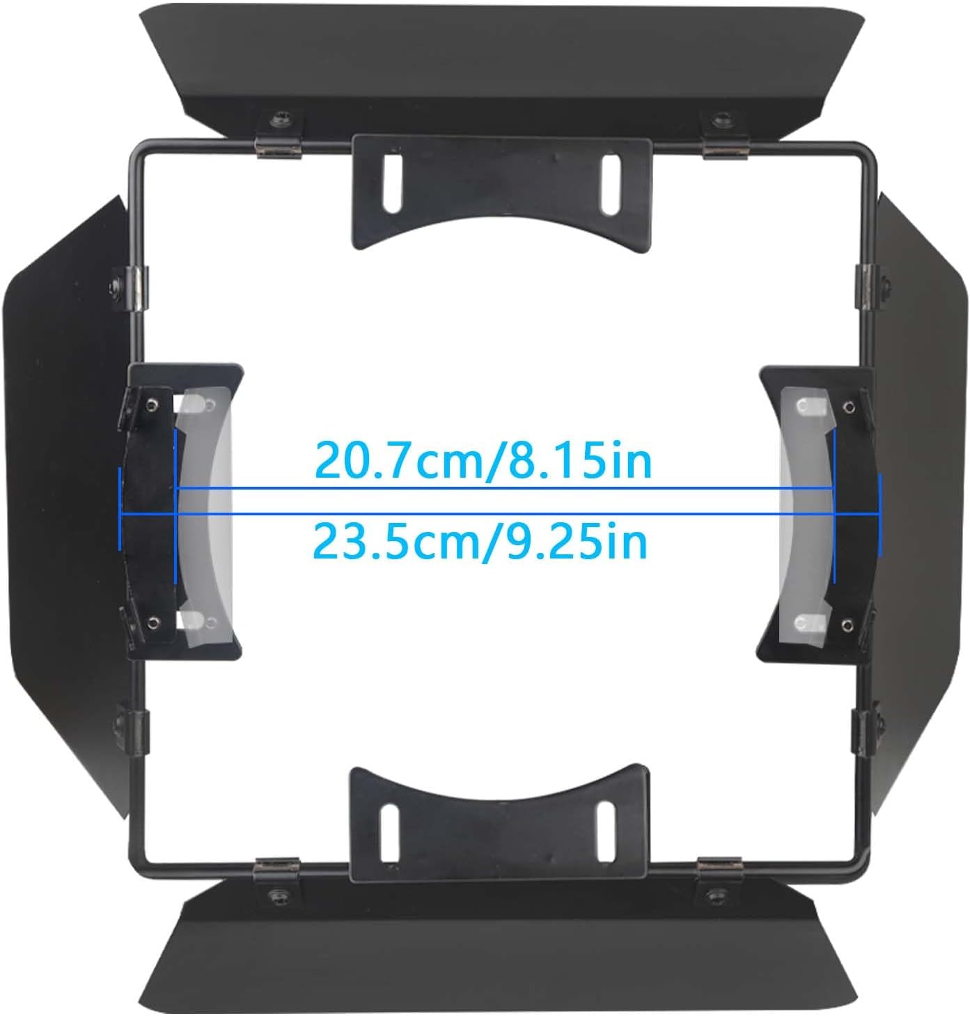 Door Adjuster Stage Lighting Line Adjuster, Par Lighting Barn Door Line Mask, Light Adjustment Accessories, Suitable for a Variety of Caliber 20cm ± 1cm Fixtures DIY Retrofit (2pack)