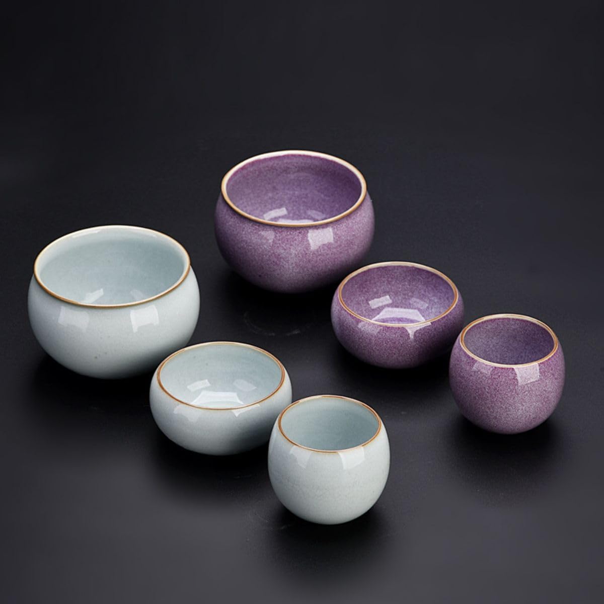 Thcbme 茶洗水盂五大名窑陶瓷洗茶杯 used porcelain for making tea.盆碗的器皿茶具配件茶道 Chinese Tea Set,Teapet with Porcelain Teapot,家用笔洗 Q1298