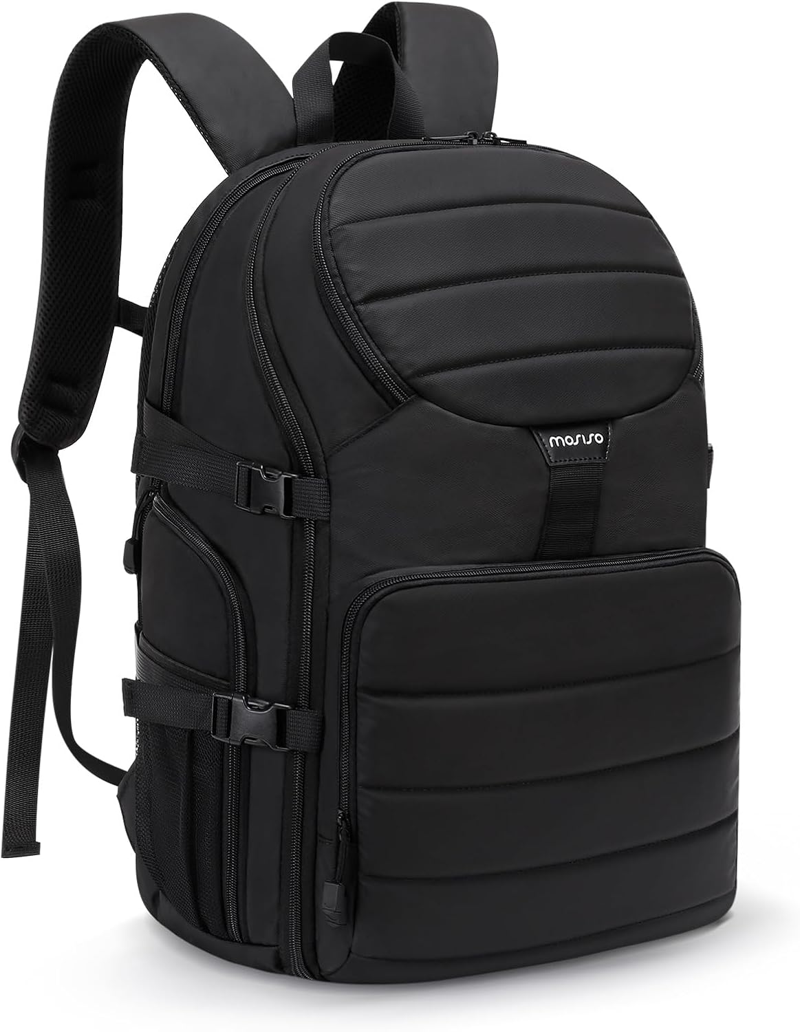 MOSISO Zaino Fotografico Impermeabile – Hardshell, Scomparto Laptop 15-16", Treppiede, Inserti Modulari, Nero