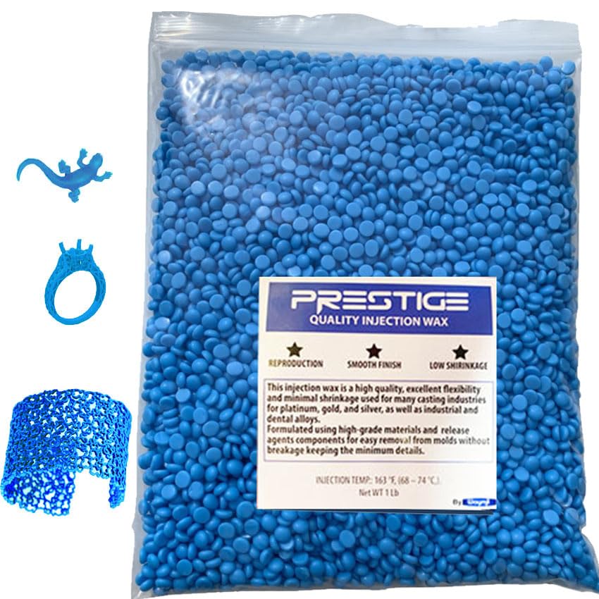 Prestige Light Blue Jewelry Casting Injection Wax Beads Pellets 1 Pound