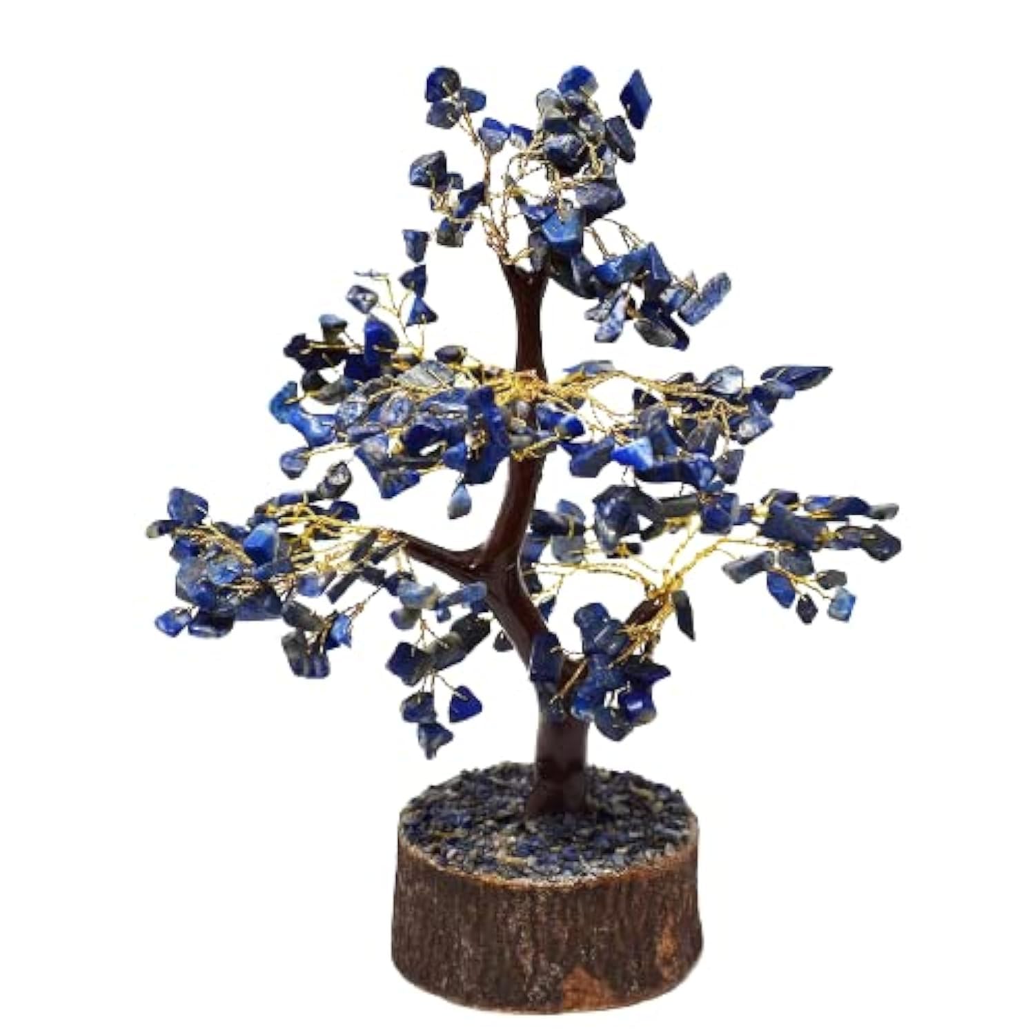 REBUY Lapis Lazuli Stone Tree 300 Beads Crystal Tree Home & Office Decor Crystal Tree , 300 Beads
