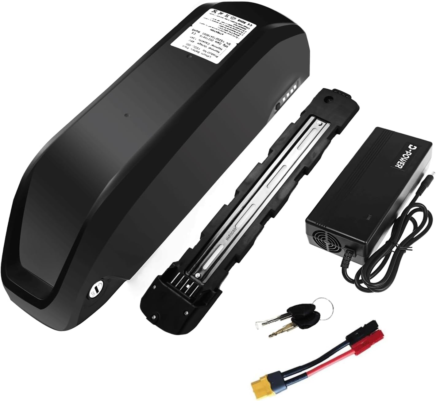 Ebike Battery 36V 48V 52V 13Ah 15.6Ah 19.2Ah 20Ah 24Ah with Charger Lithium Bike Battery Compatible with Bafang ebike conversion kits 250W 350W 500W 750W 1000W Motor