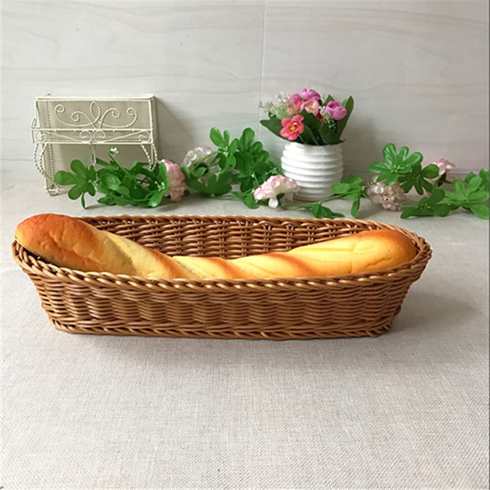 Brood Mand, Ronde Mand voor Brood, Ronde Brood Mand, Broodmand Ovaal, Verschillende Stijlen Handgemaakte Rotan Mand, voor Het Maken En Plaatsen Van Broodfruit (1 pcs (25cm*15cm*8cm