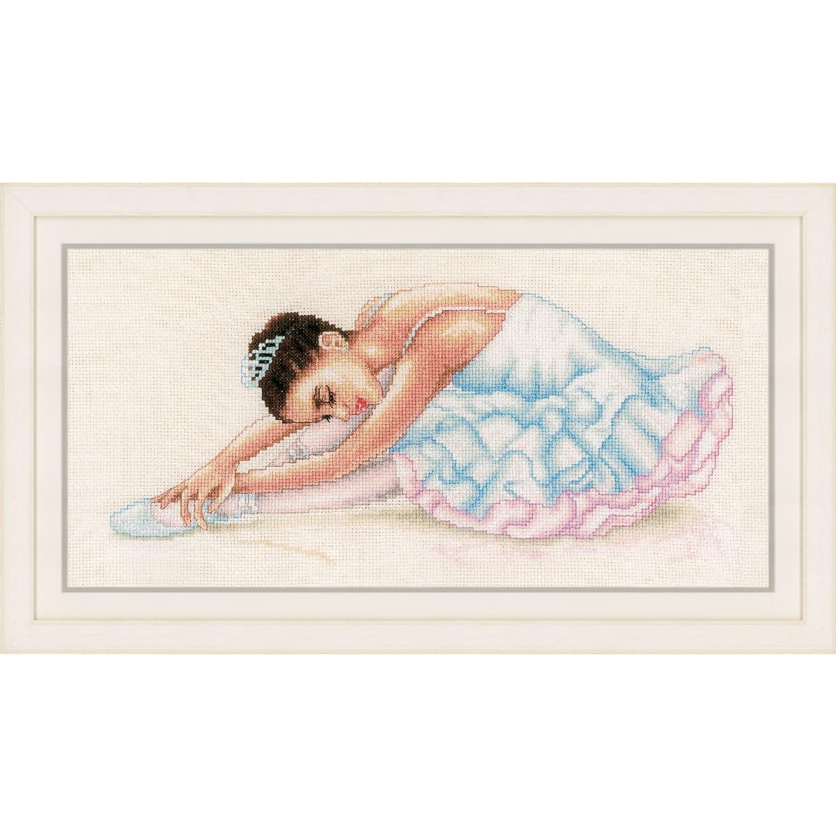 Vervaco Vevaco Kits De Punto De Cruz Contado Cuadros Decoracion DIY Creativo Kit BALLET Manualidades Arte De Pared Bordar Kit Principiantes Regalo ca. 38 x 19 cm Cross Stitch Embroidery