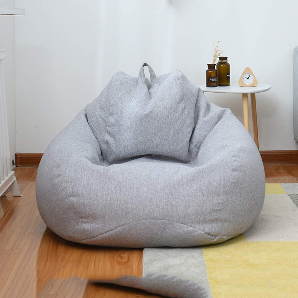 Bean Bag Chair Lazy Sofa Computer Chair Creative Balcony Living Room Small Sofa Bean Bag Sofa 6 Colors (Color : Gray)