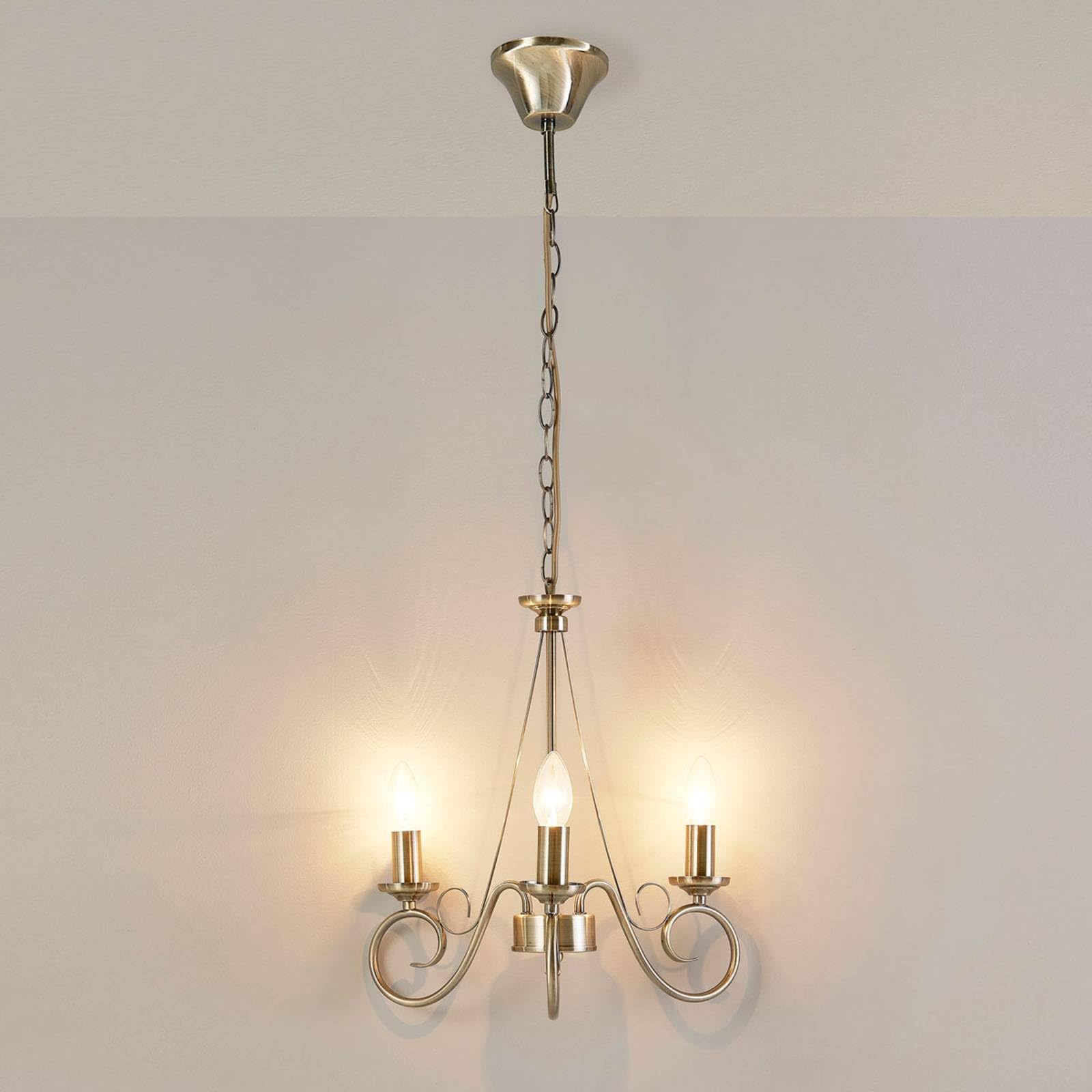 Lindby Lampadario dimmerabile (Antico) colore Marrone, in Metallo ad es. Soggiorno & Sala da pranzo lampada a sospensione sistema lampadario plafoniera