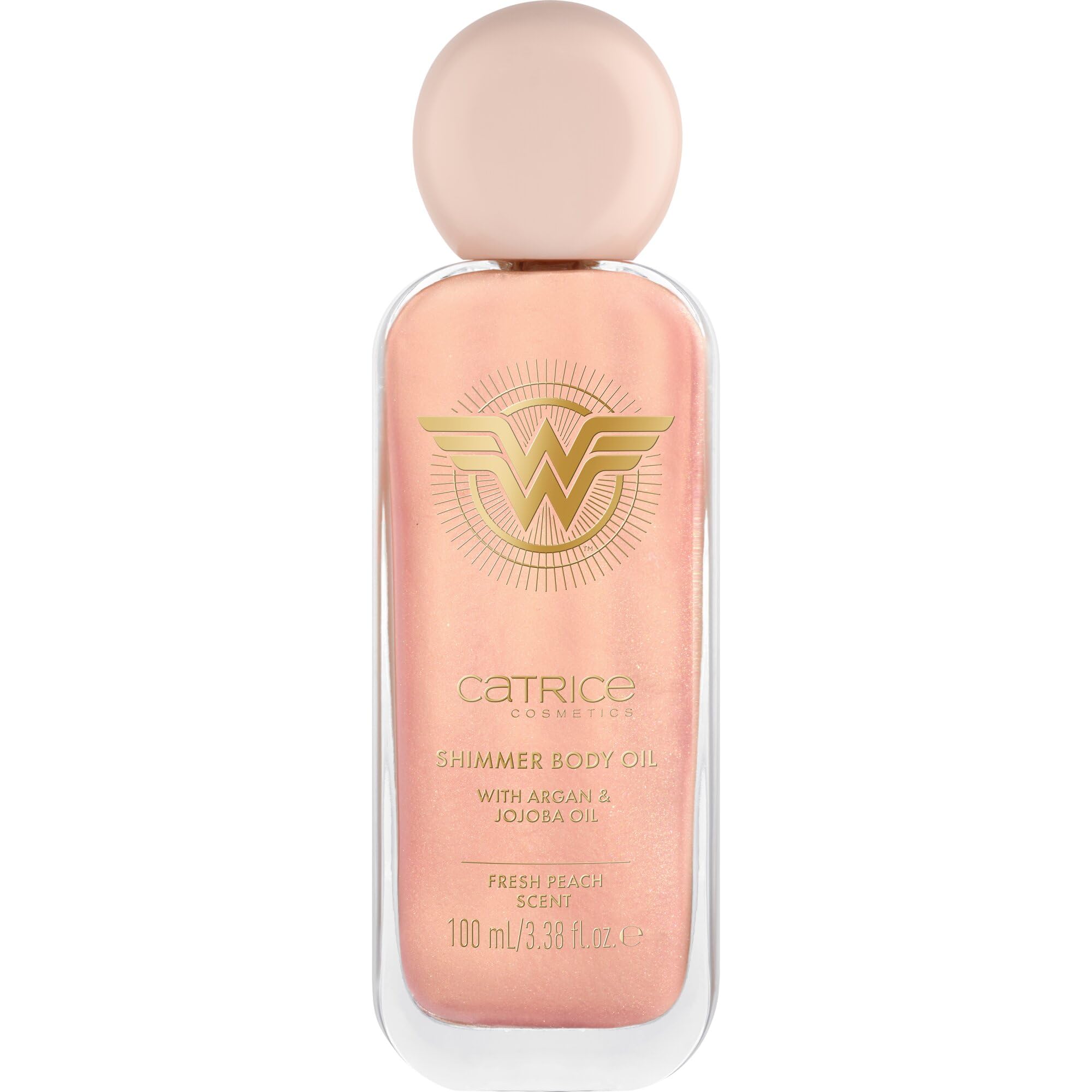 Catrice Rozświetlający Olejek do Ciała Wonder Woman, Nawilżanie, z Olejkami, Zroszony, Mieniący się (100Ml)