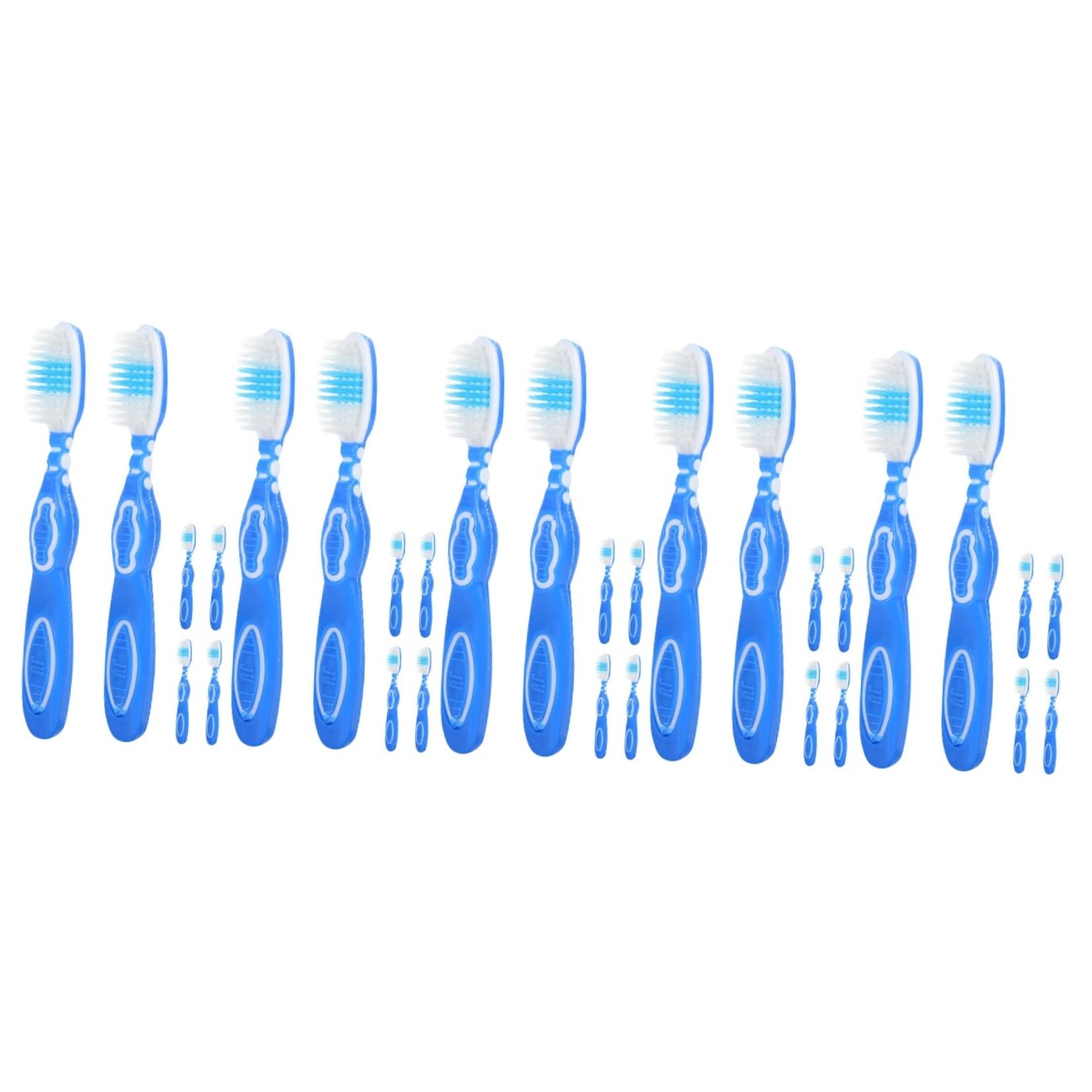 5 Set Spazzolino Mini Con Corto E Setole Morbide Spazzolino Sicuro Per Strutture Correttive E Trasporto Facile 6 Pezzi * 5