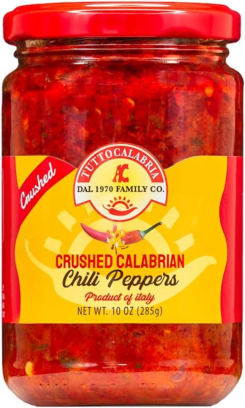 Hot Chilli Peppers Crushed in Jar
