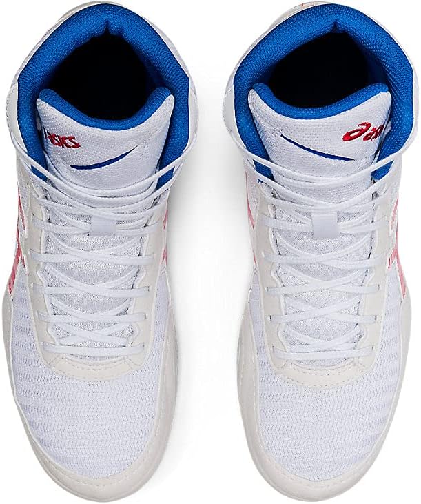 ASICS Men's Matcontrol 2 Wrestling Shoes, 7, White/Electric RED