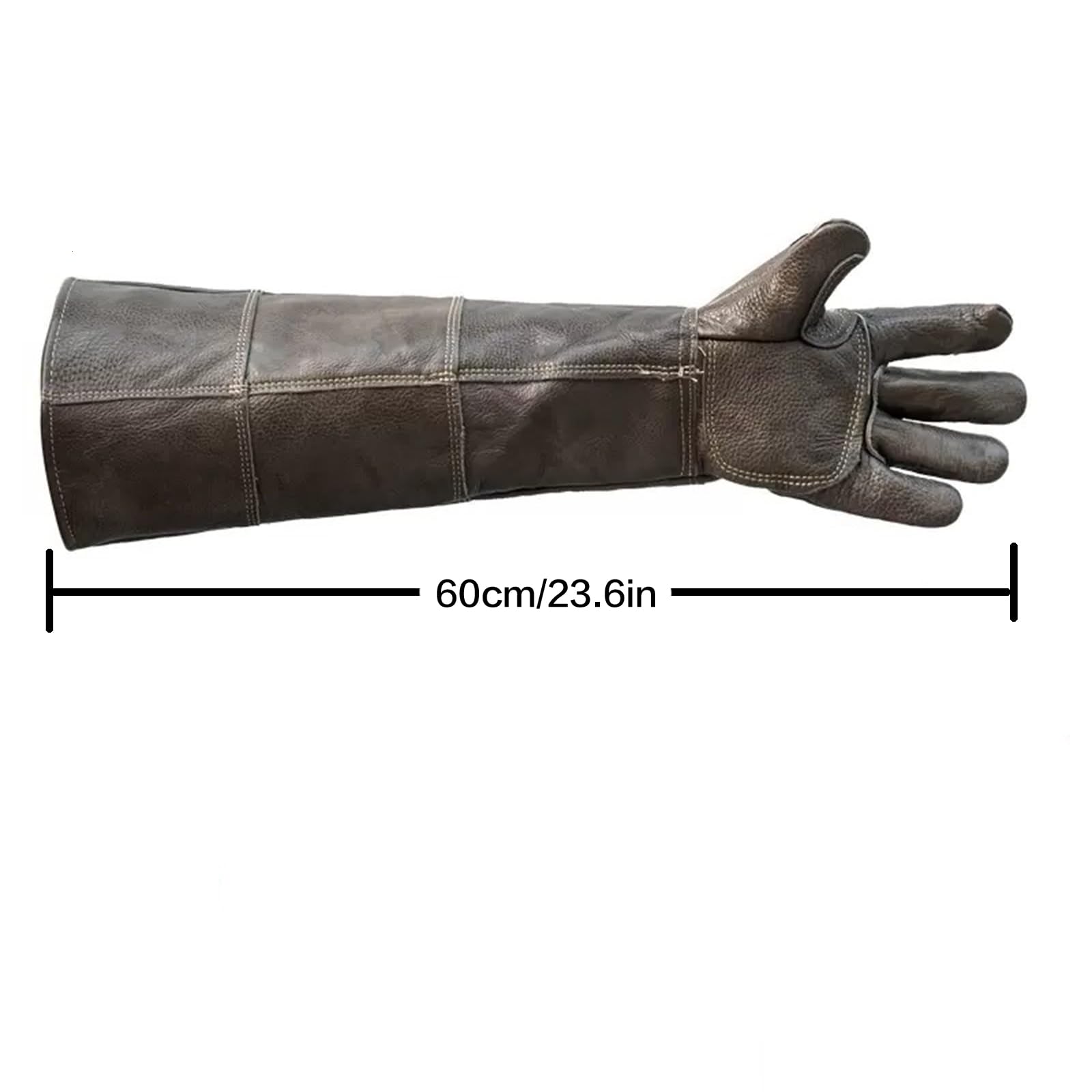 Bite Proof Leather Gloves for Cat Scratch Dogs Snake Reptile?Engthened and Thickened Animal Control Eet Grooming Training Glove
