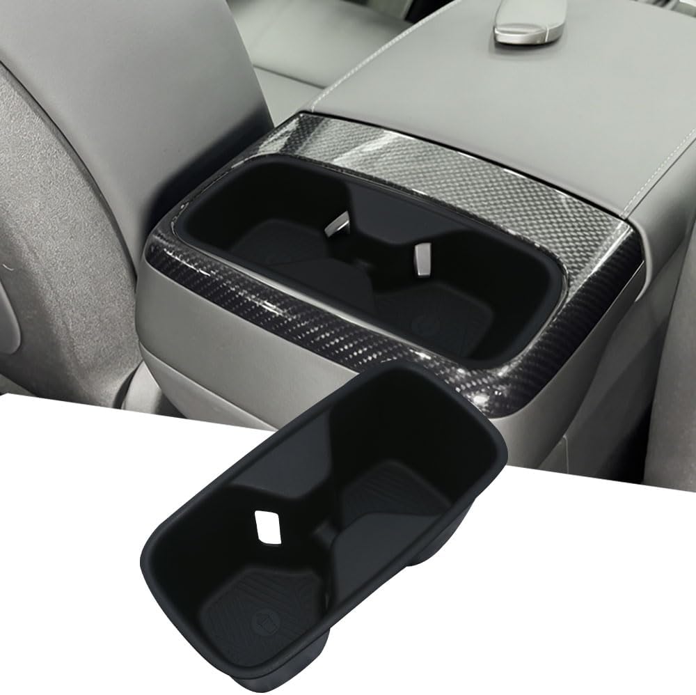 Back seat Cup Holder Inserts for 2024 2025 for Kia Telluride Accessories Non-Slip Base Design Anti Vibration Heat Resistant Inserts(Compatible with 2024-2025 Kia Telluride)