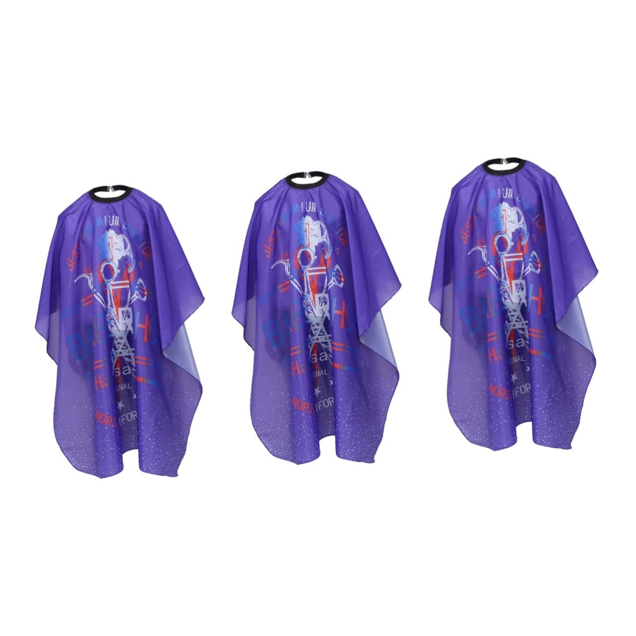 minkissy 3pezzi Mantellina Per Parrucchieri Materiale Leggero e Resistente Grembiule Per Tagli e Acconciature Professionali Accessorio Essenziale Per Saloni Di Bellezza