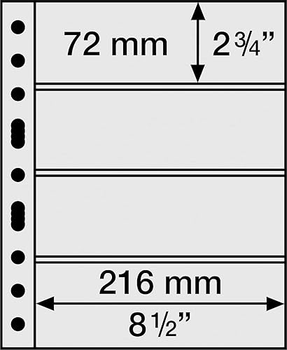 Vista 49 de Ursae Minoris Álbum económico de formato estándar con 3 anillos en D para hasta 40 billetes grandes/graduados, postales de hasta 8 x 5 pulgadas