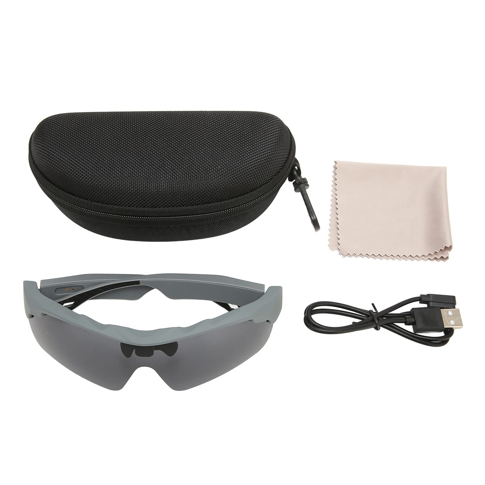 BT Audio Gafas de Sol, Gafas de Sol Deportivas Polarizadas Inteligentes con Altavoz de Oído Abierto y Control de Voz, para Hombres y Mujeres Que Viajan Corriendo Conduciendo