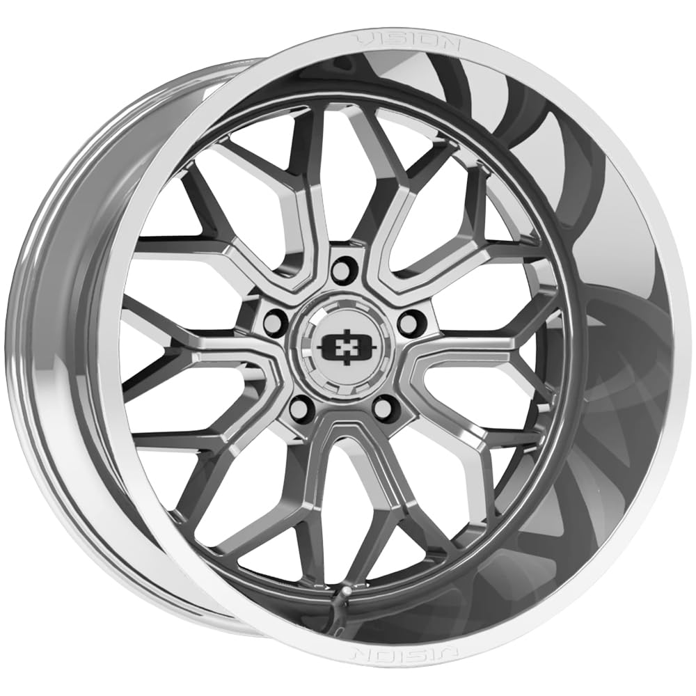 Amazon.com: Vision 402 Riot 18x9 5x150 +12mm Chrome Wheel Rim 18