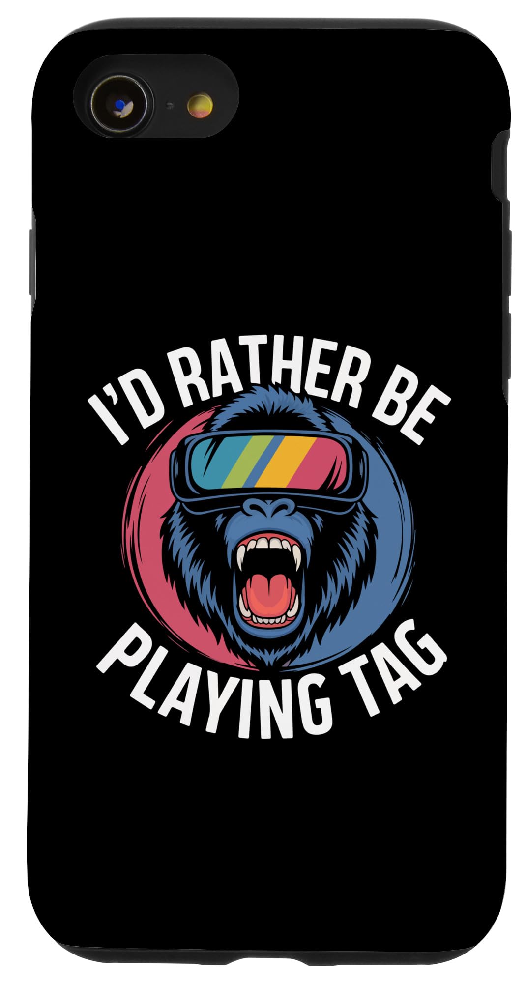 iPhone SE (2020) / 7 / 8 I'd Rather Be Playing Tag Gorilla Monke Tag Gorilla VR Gamer Case
