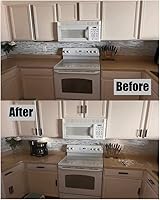 Vista 4 de Paquete de 16 manijas autoadhesivas de plástico ABS para armario, cajones instantáneos de armario (negro, 16)