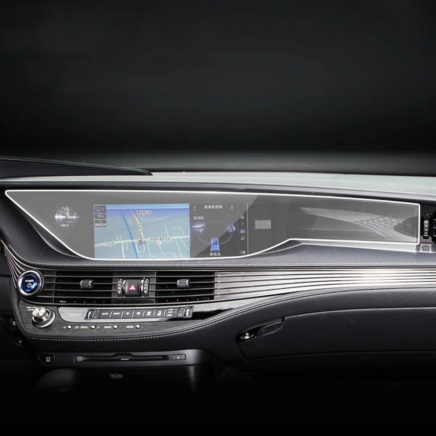 Film de protection d'écran LCD pour navigation voiture Lexus LS
