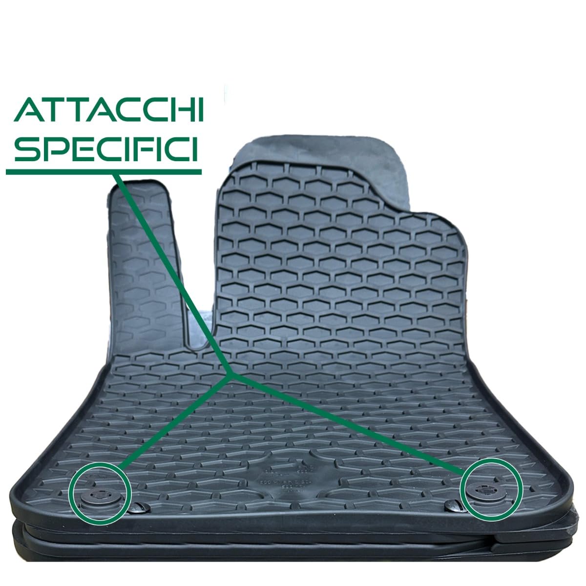 Tappetini In Gomma 3D Premium Per FIAT 500L | BJ Dal 2012 Montaggio Personalizzato Con Bordo  S2 497175494