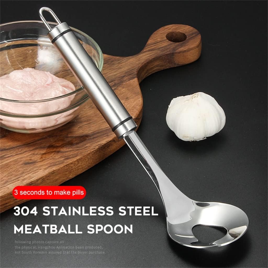 Stainless Steel Non-stick Meatballs Spoon Maker Squeezing Kitchen Tools Ball Gadget